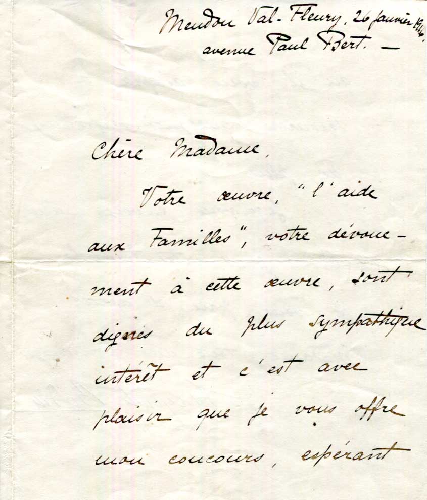 Auguste Rodin Autograph