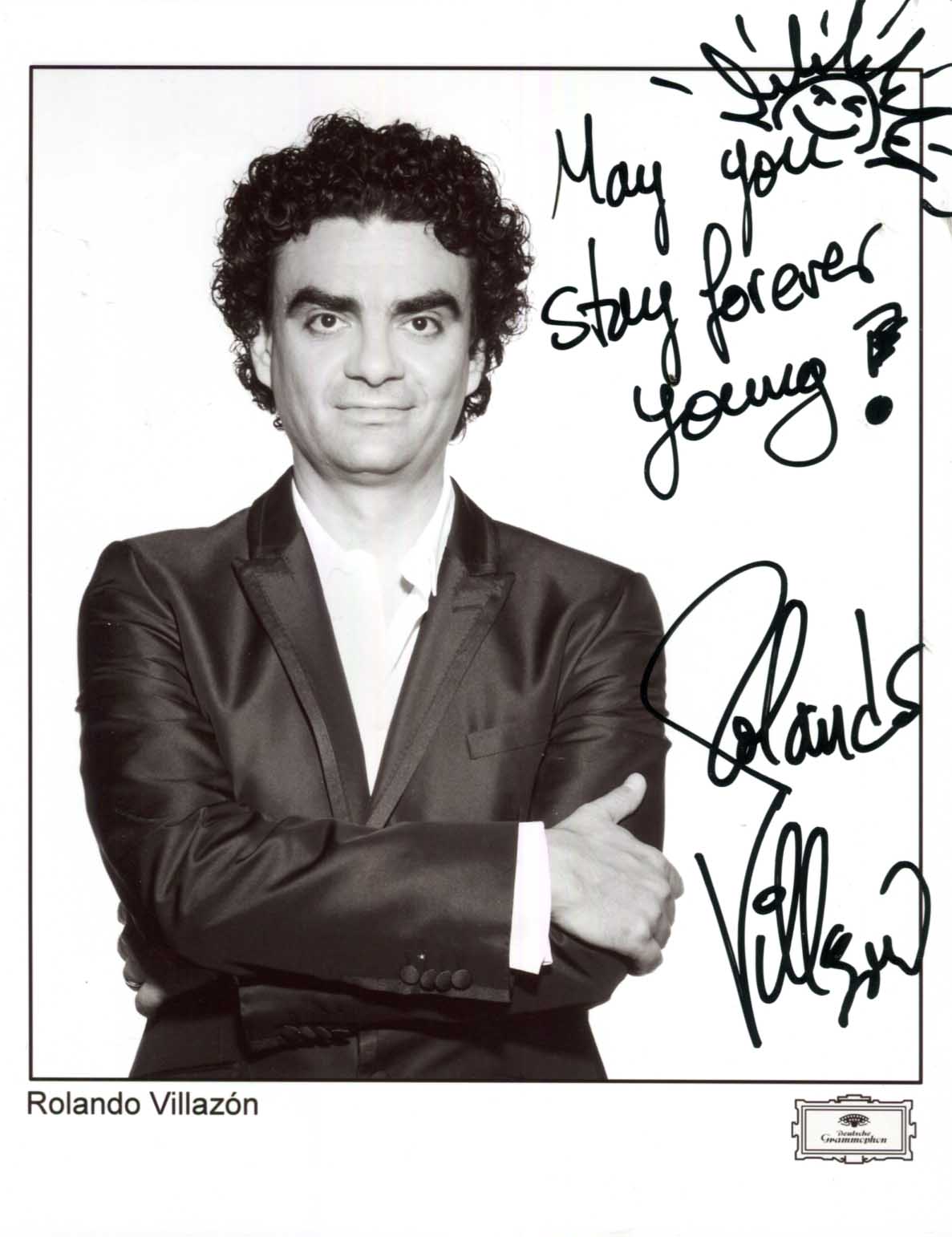 Rolando Villazón Autogramm