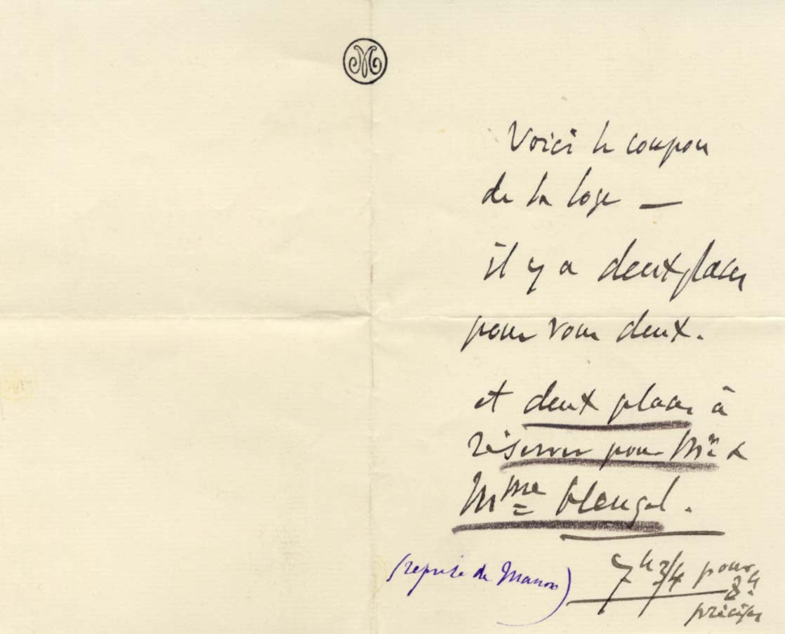 Jules Massenet (4) Autographs