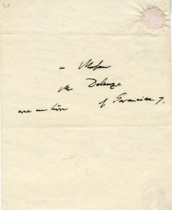 Alexander von Humboldt Autograph