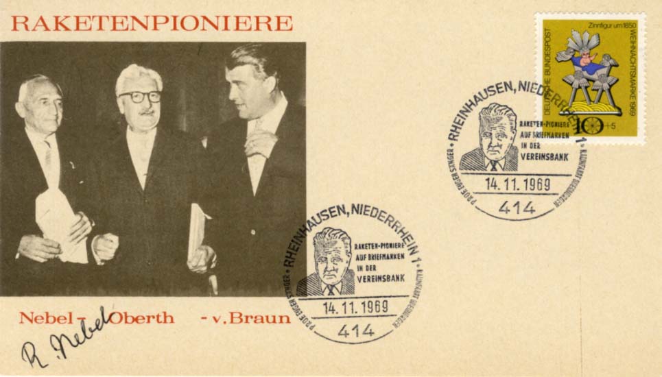 Rudolf Nebel Autograph Autogramm | ID 15837524590973