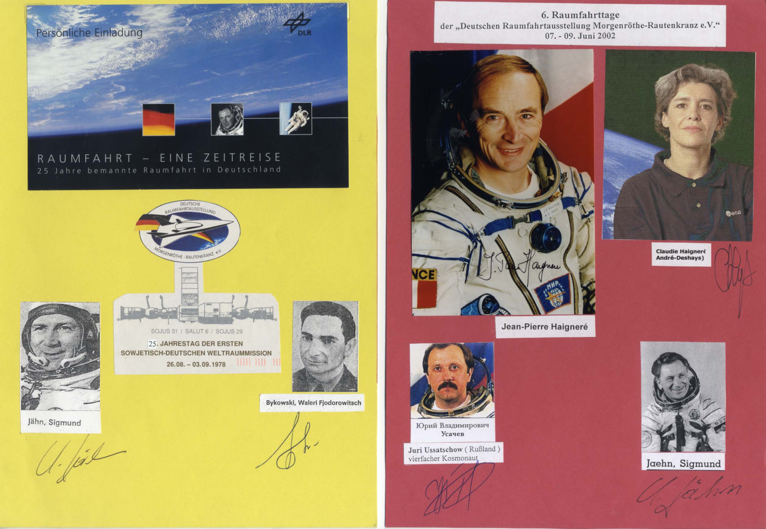 Astronauts & Cosmonauts Collection Autographs