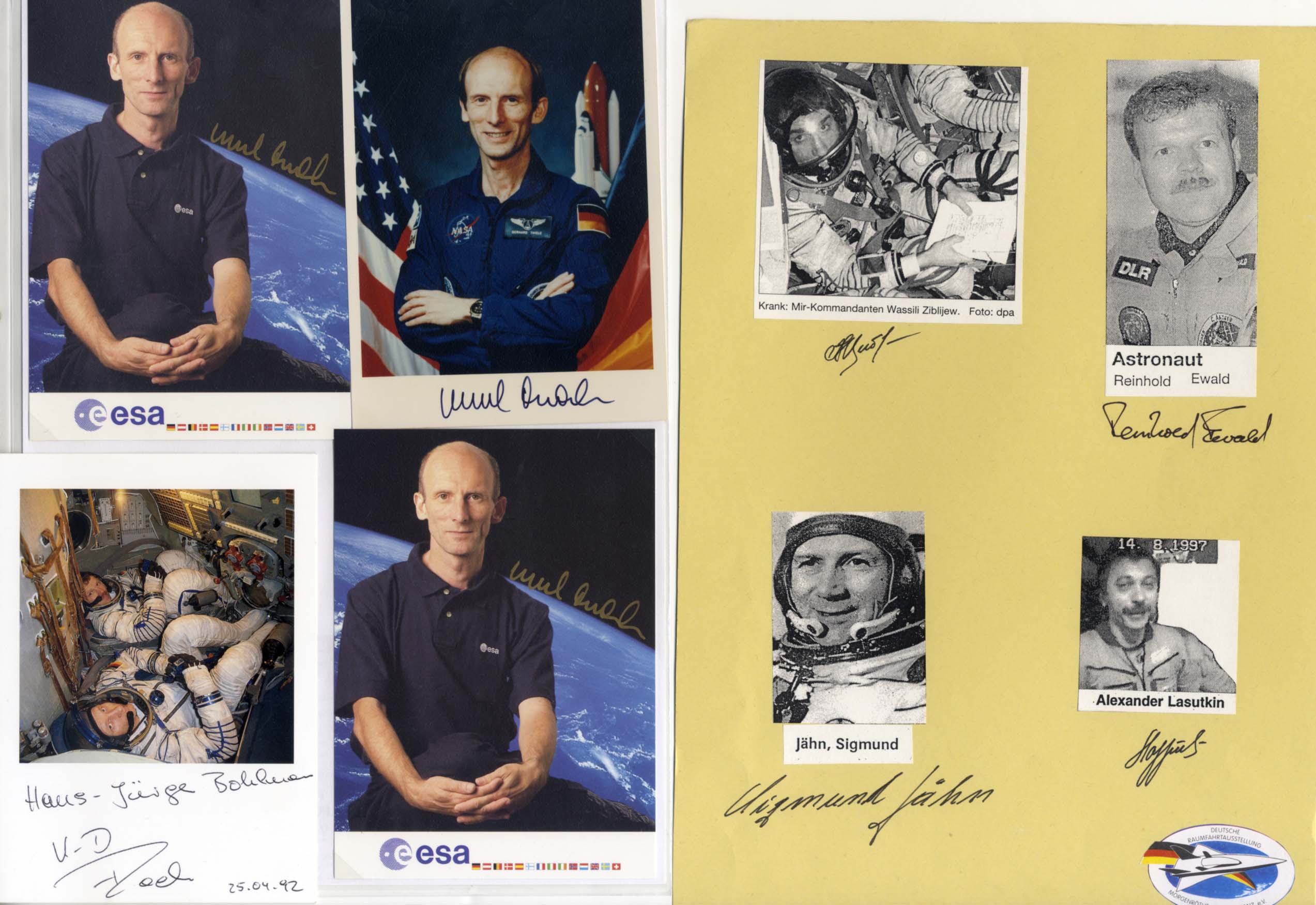 Astronauts & Cosmonauts Collection Autographs