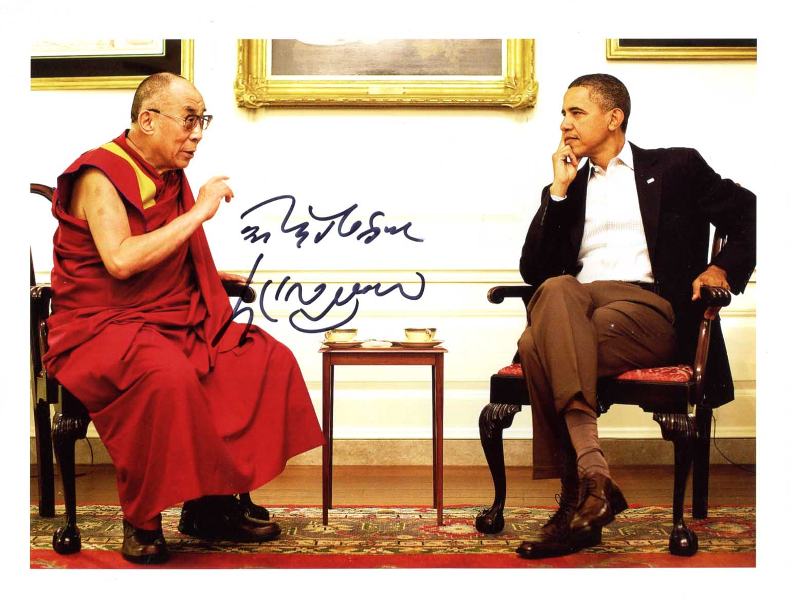 Dalai Lama 14th Autograph Autogramm | ID 15838216946045