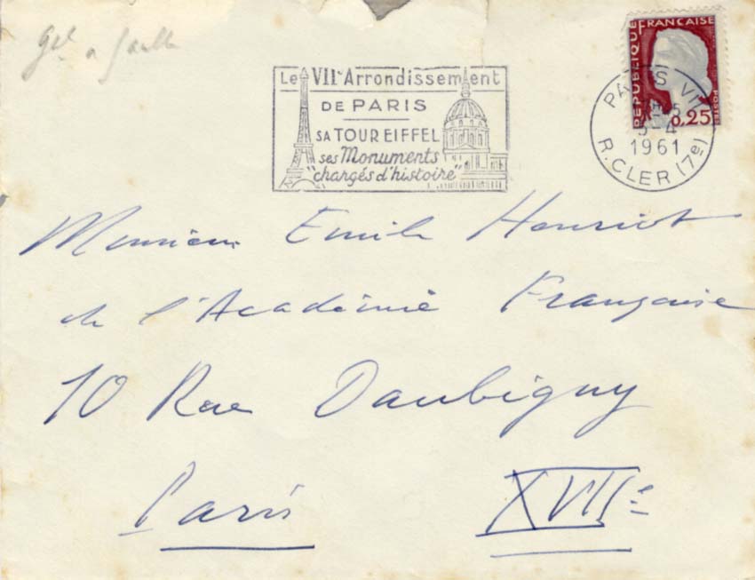 Charles de Gaulle autograph letter signed & mounted