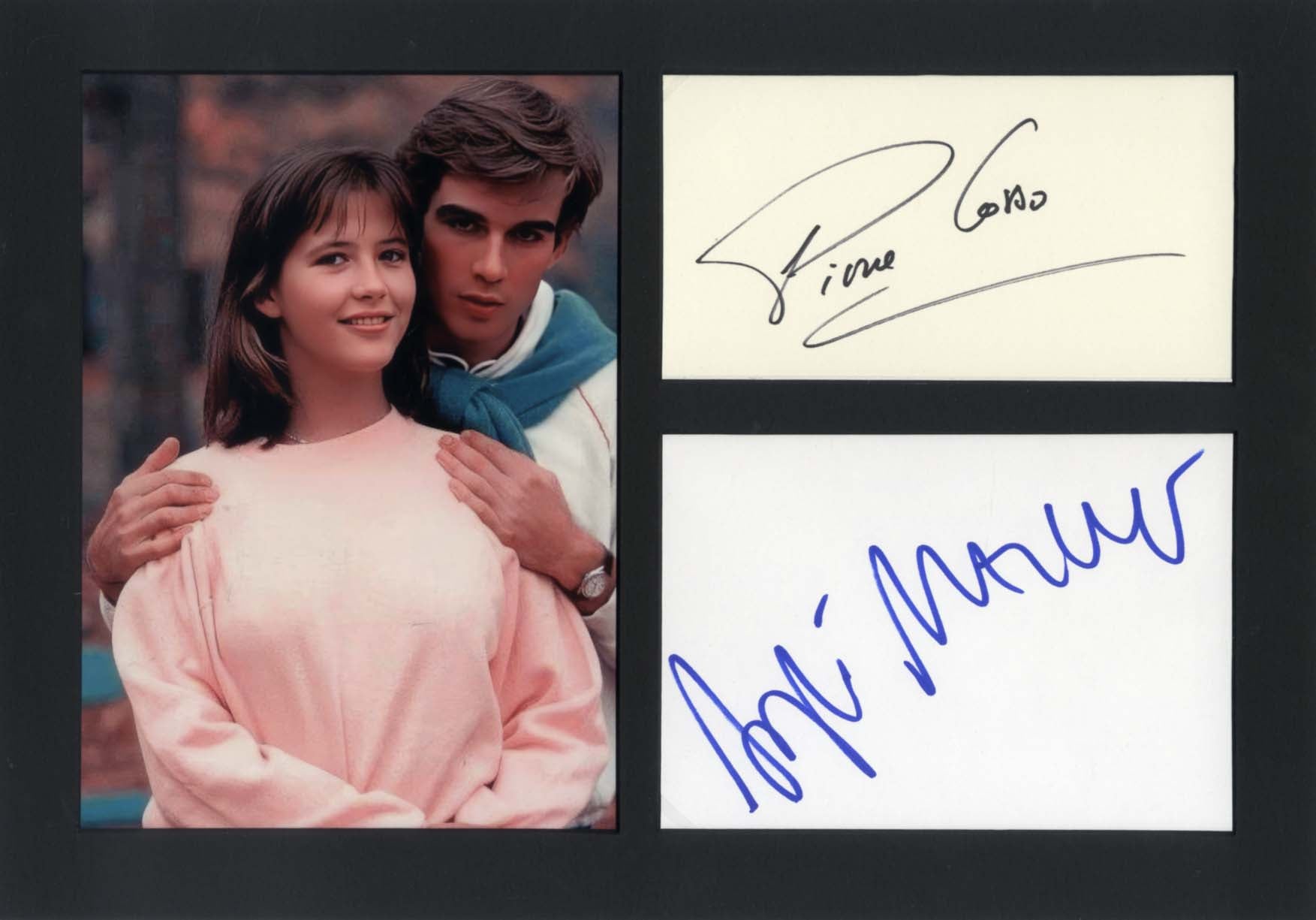 Sophie Marceau & Pierre Cosso `La Boum 2` Autographs