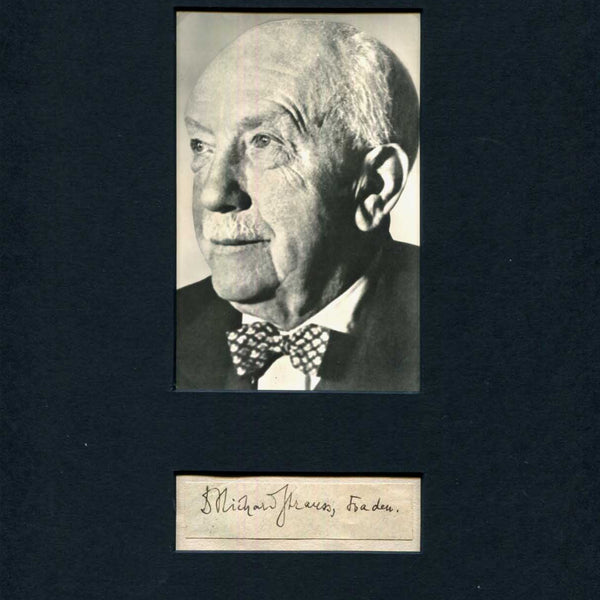 リヒャルト・シュトラウス　自筆サイン Richard Strauss autograph, signed clipping & mounted