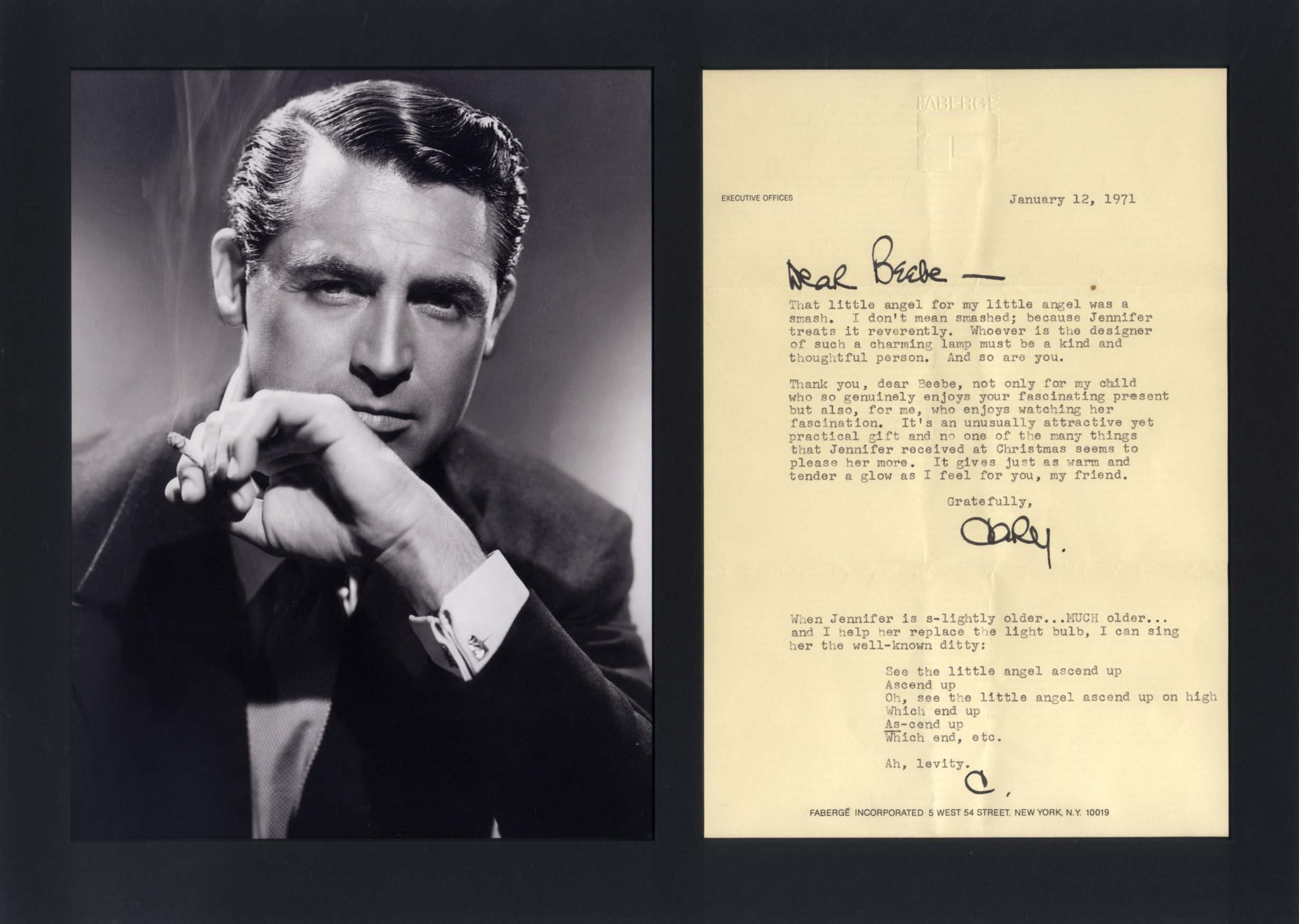 Cary Grant Autograph