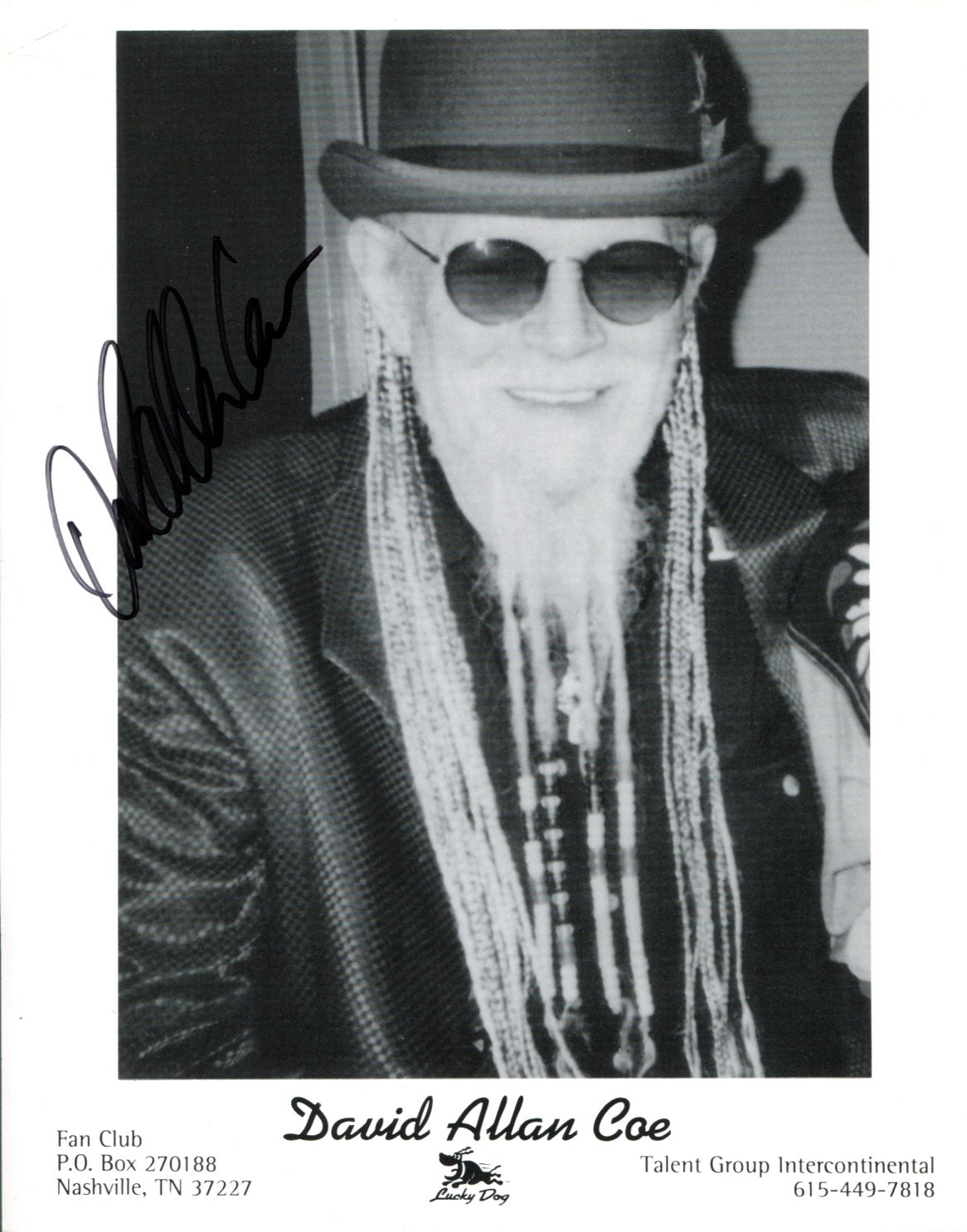 David Allan Coe Autograph Autogramm | ID 15851354751357