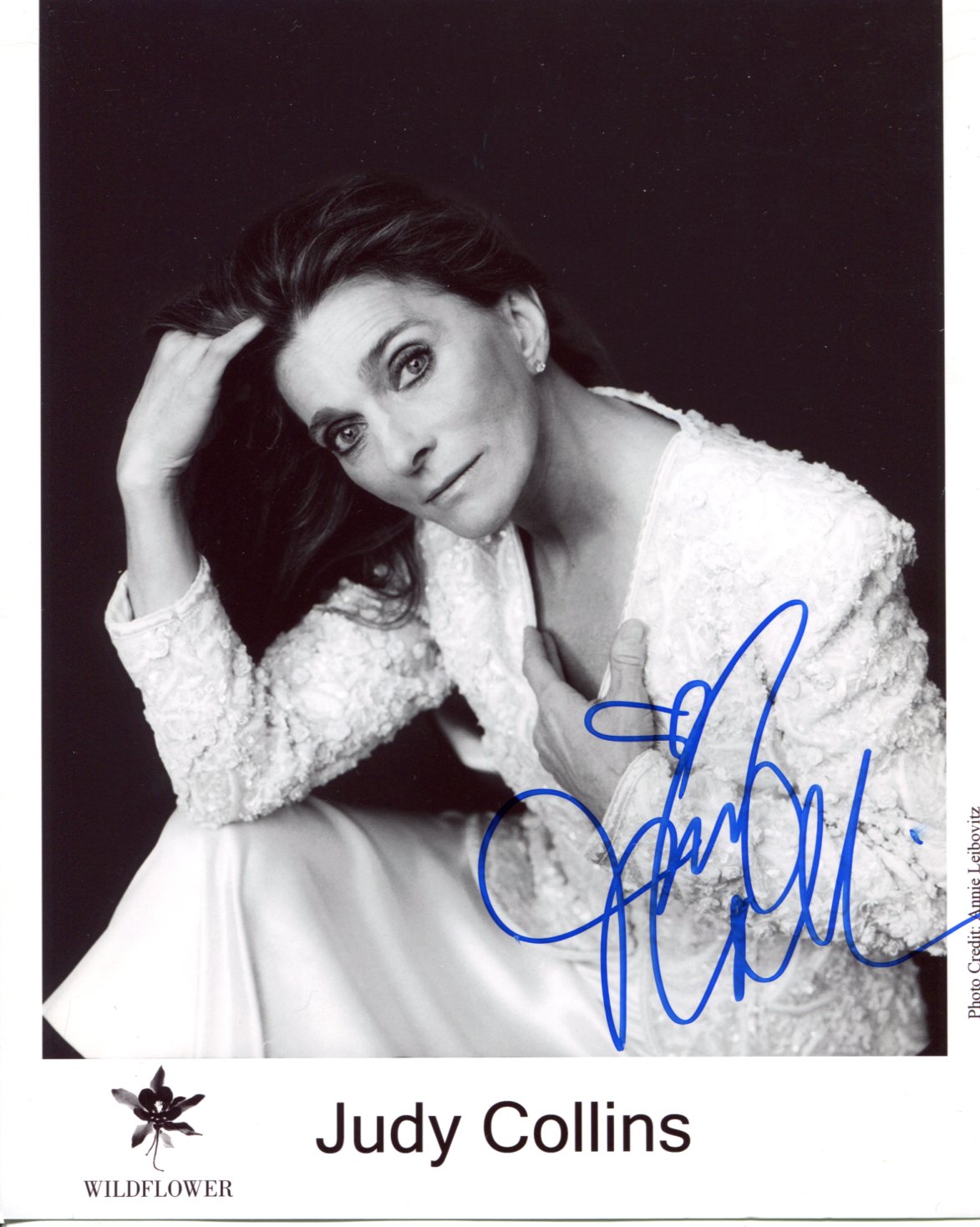 Judith Riley Autograph Judy Collins autograph, signed photograph