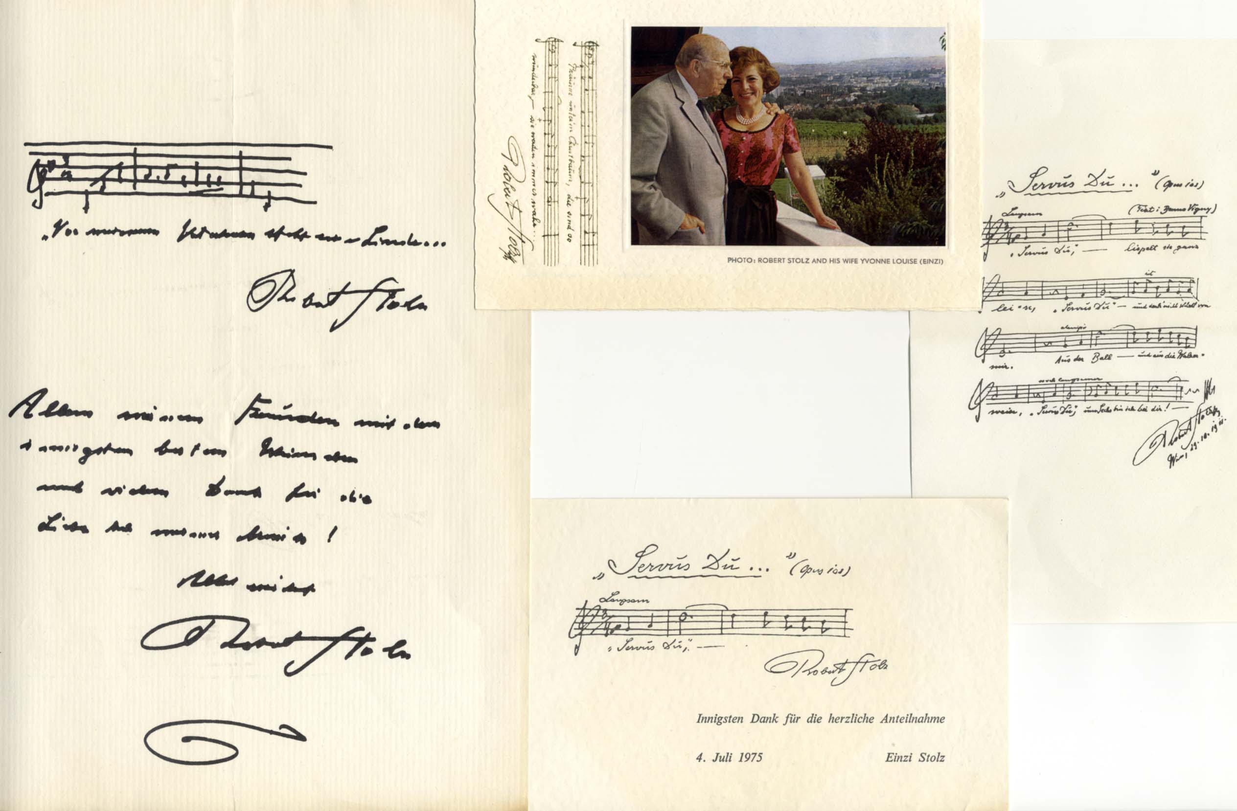 Robert Stolz Autographs