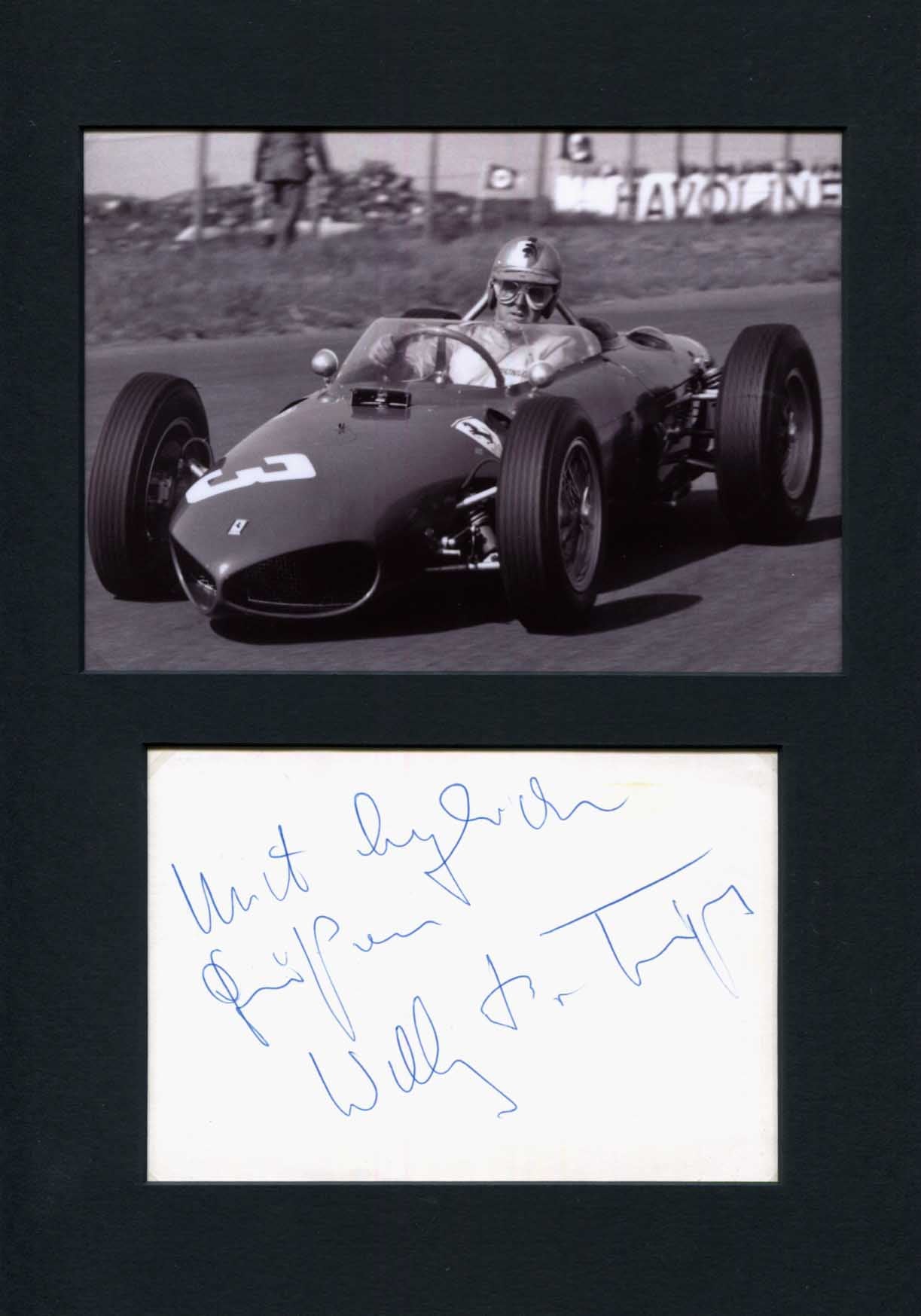Wolfgang Berghe von Trips Autograph