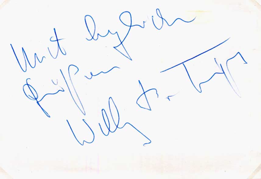Wolfgang Berghe von Trips Autograph