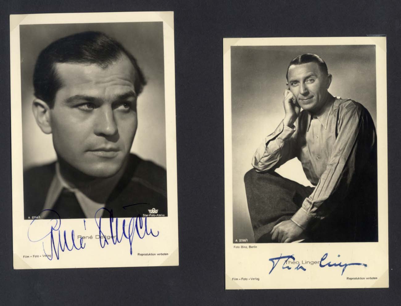 German Vintage Film Autographs
