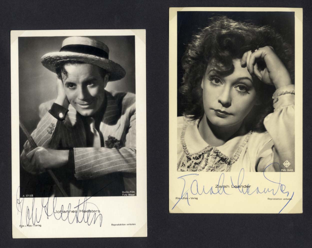 German Vintage Film Autographs