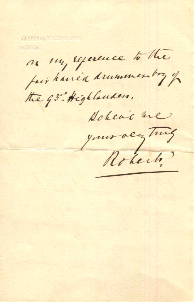 Frederick Roberts, 1st Earl Roberts Autograph