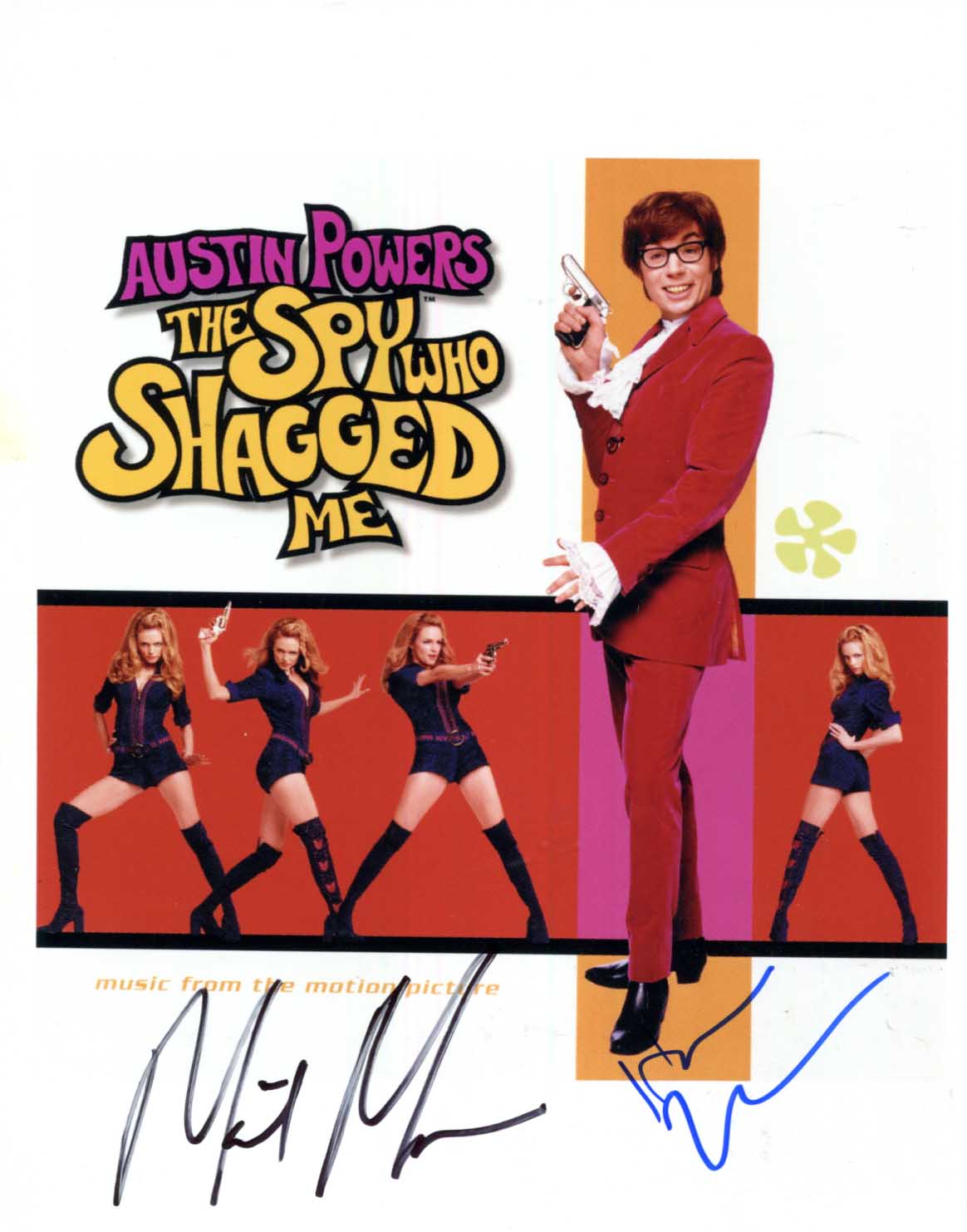 Mike Myers & Heather Graham `Austin Powers` Autographs