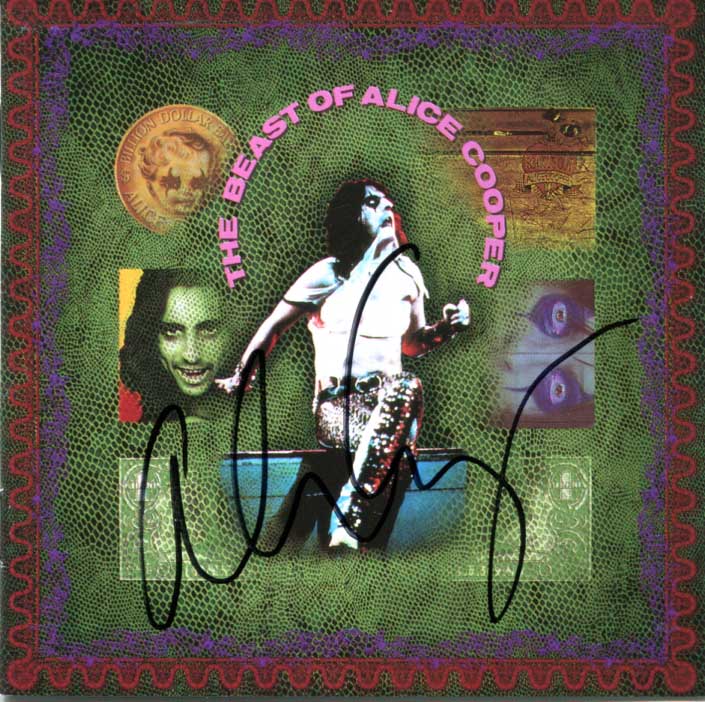 Alice Cooper Autograph
