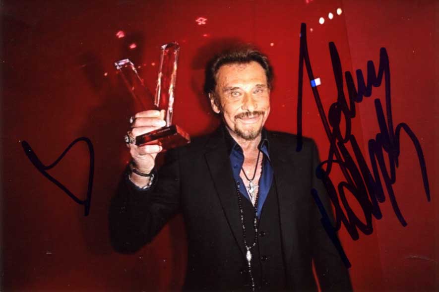 Johnny Hallyday Autograph