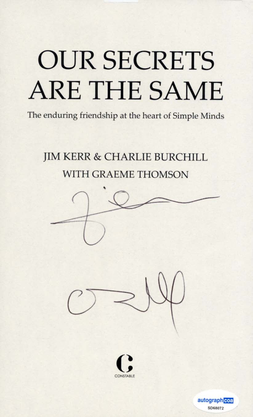 Simple Minds (band) Autographs