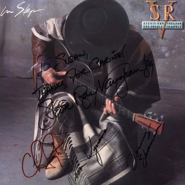 STEVIE RAY VAUGHAN /スティービーレイヴォーン　サイン　鑑定証 Stevie Ray Vaughan and Double Trouble autographs, signed vinyl