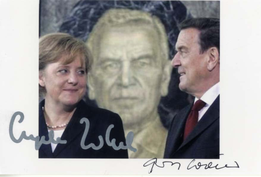 Chancellors of Germany (5) Autographs