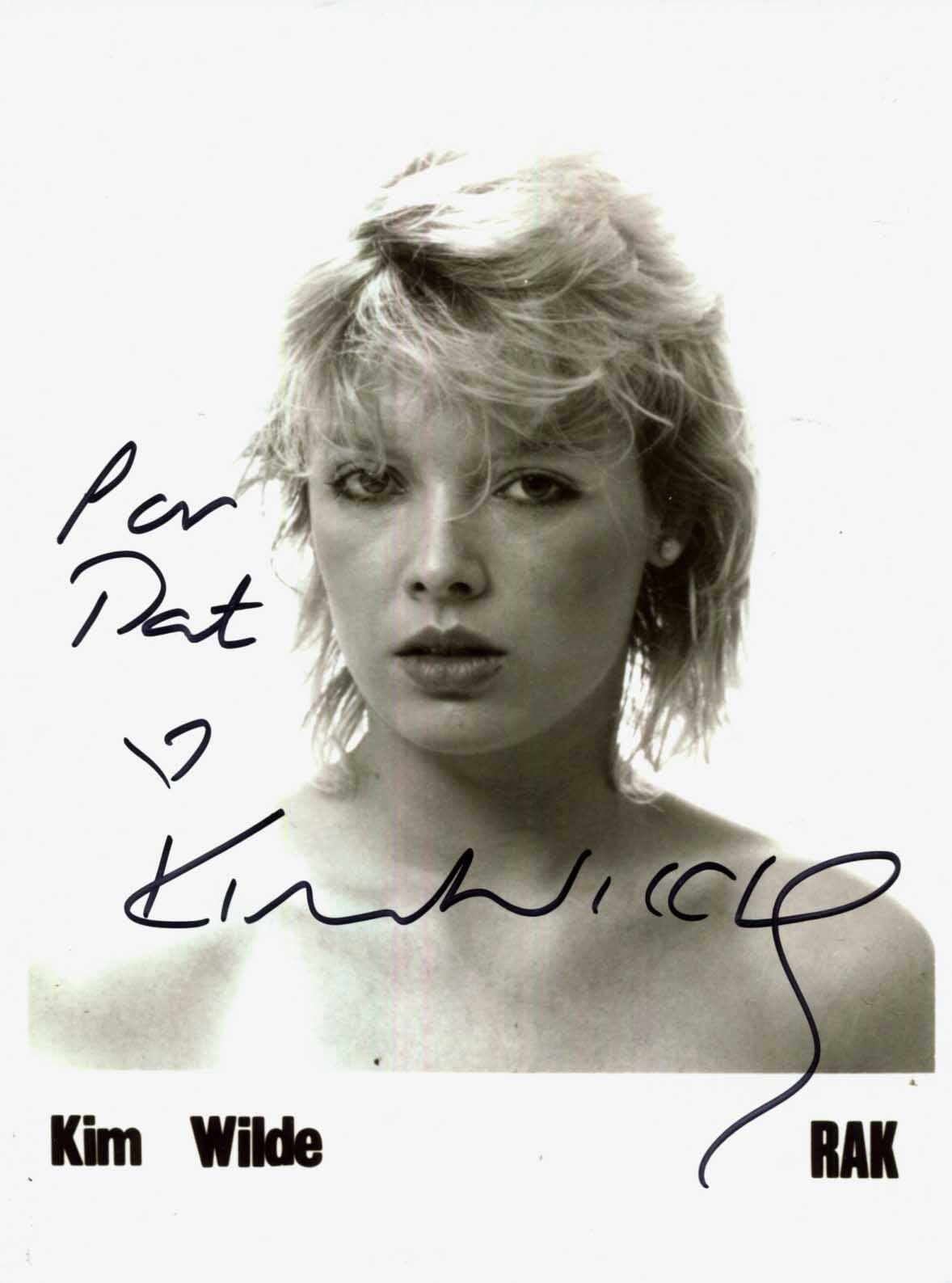 Kim Wilde Autograph