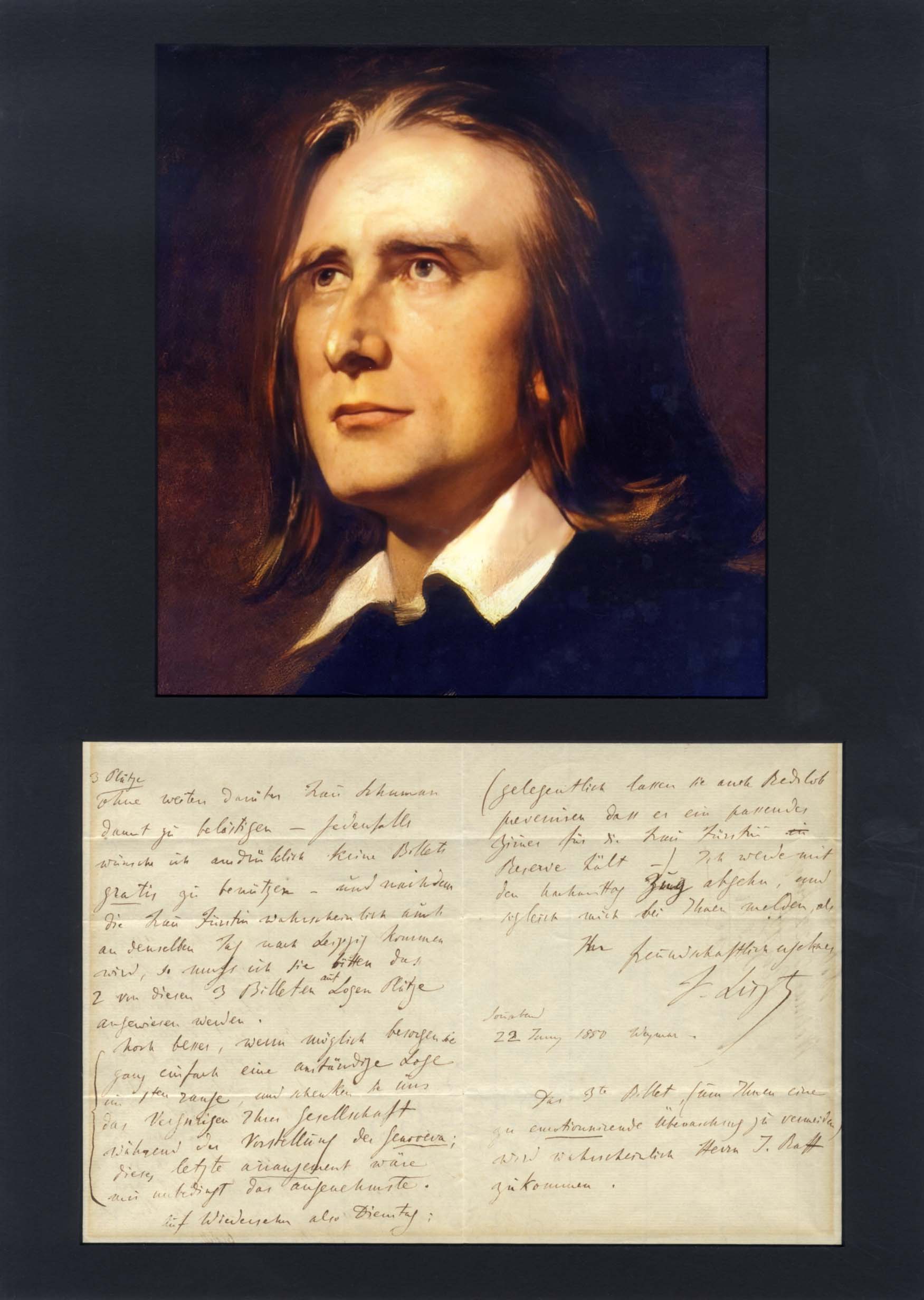 Franz Liszt Autograph