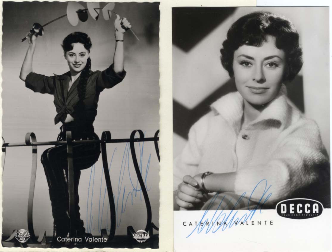 Caterina Valente (4) Autographs