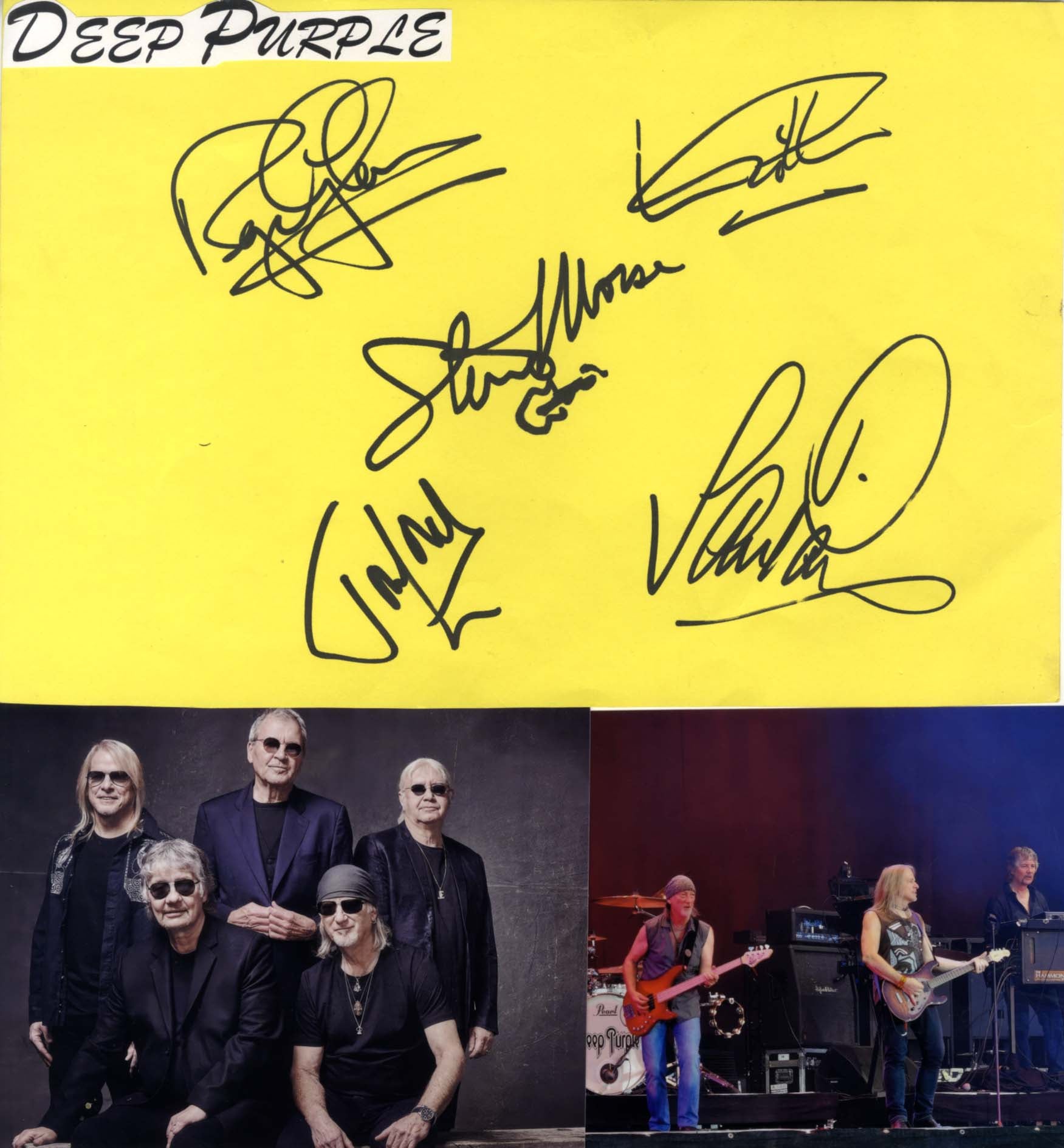 Deep Purple Autograph Autogramm | ID 15887877243261