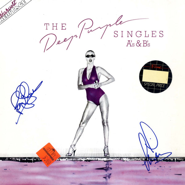 Purple Purple Deep Chronicle cover record vinyl signed autographs, (band) Purple Deep サイン入り 洋楽