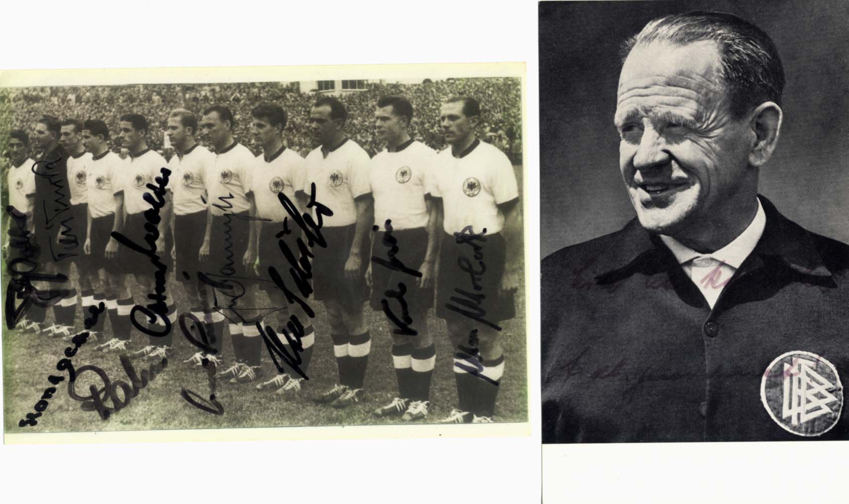 West German Soccer Team 1954 Autographs