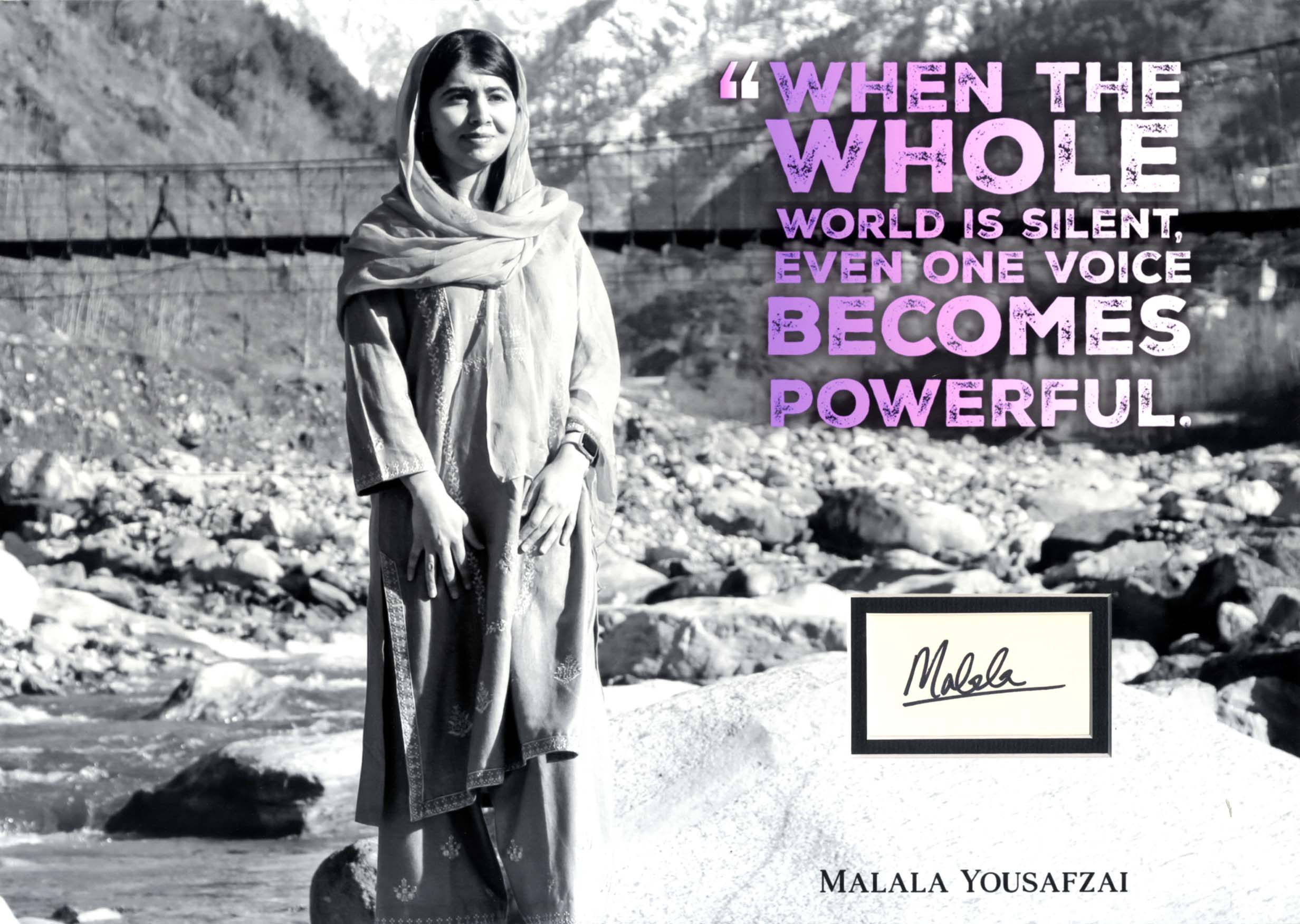 Malala Yousafzai Autograph