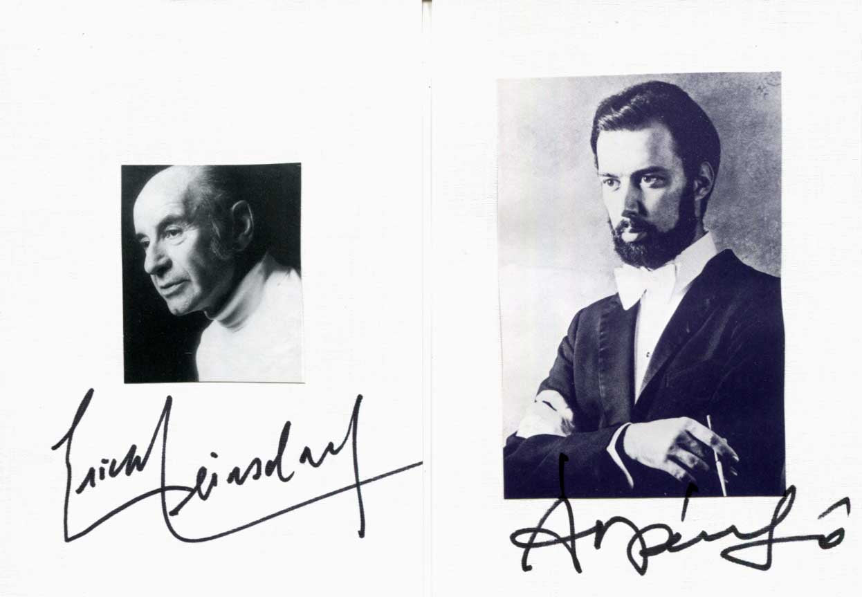 Erich Leinsdorf & Arpad Joó Autographs