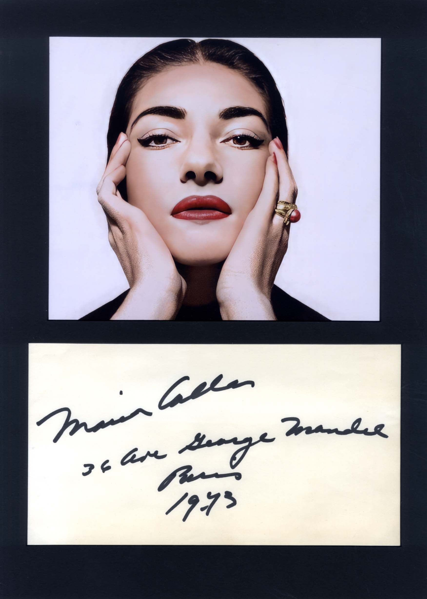 Maria Callas Autograph