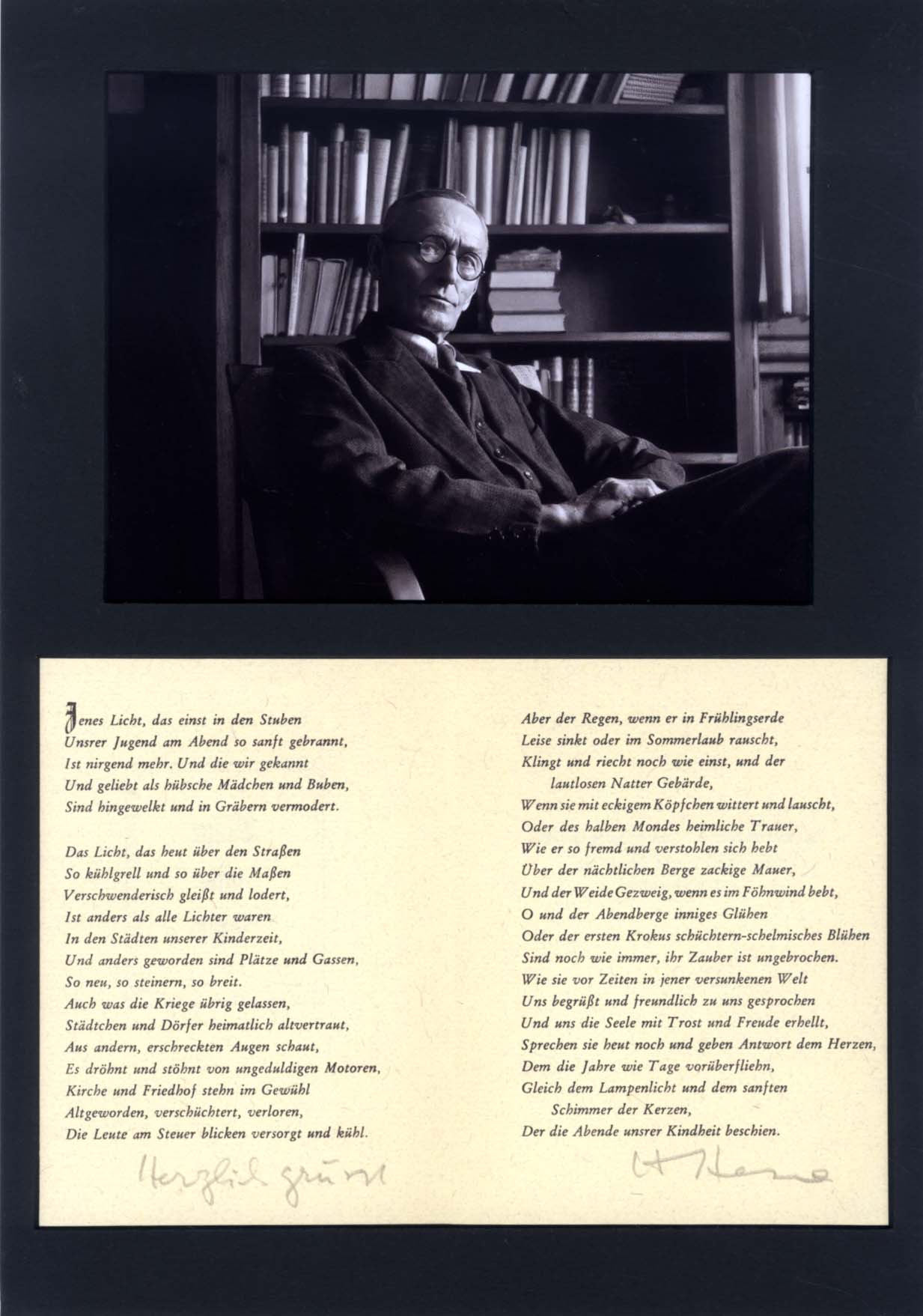Hermann Hesse Autograph