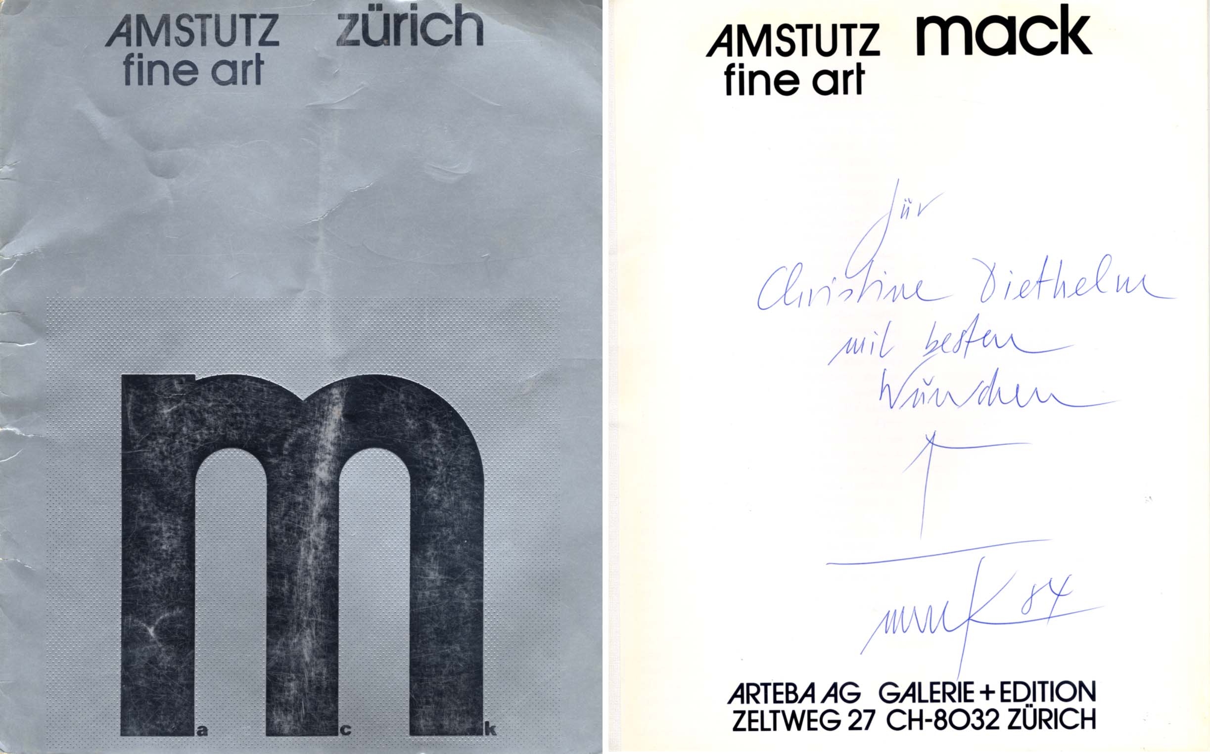 Heinz Mack Autograph
