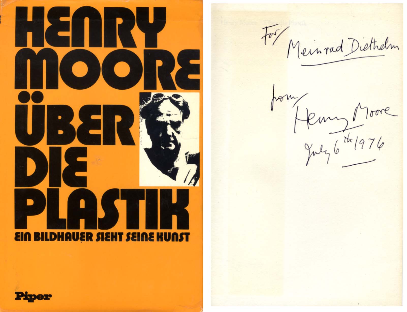 Henry Moore Autograph
