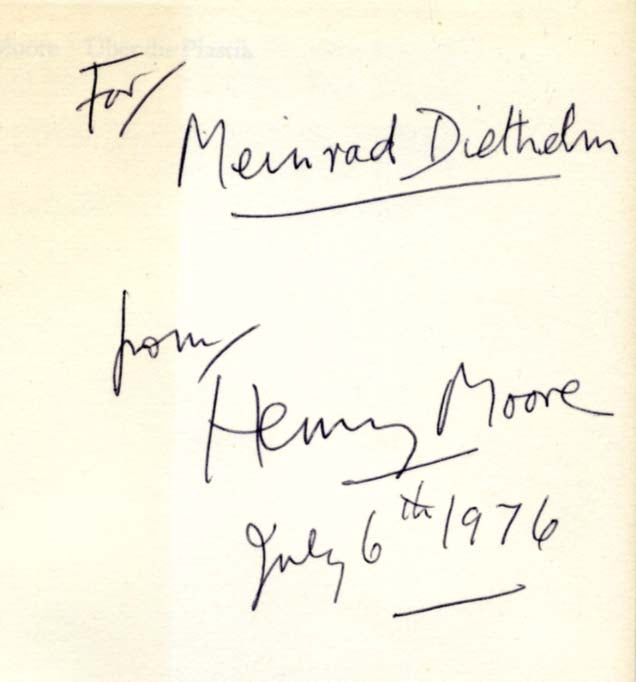 Henry Moore Autograph