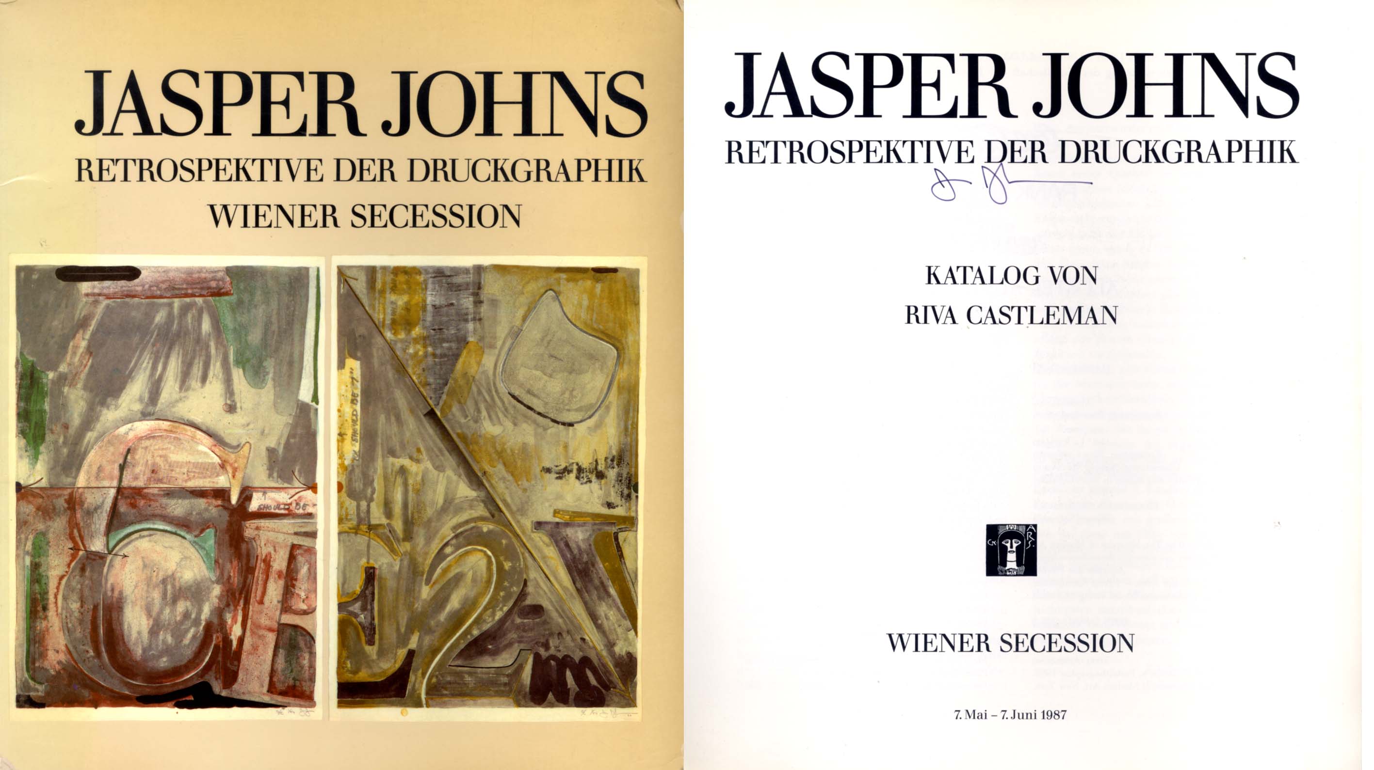 Jasper Johns Autograph