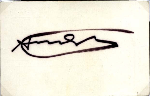 Andy Warhol Autograph