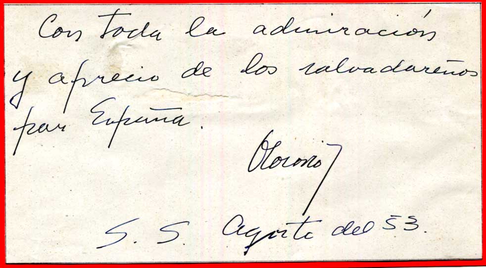 Oscar Osorio Autograph