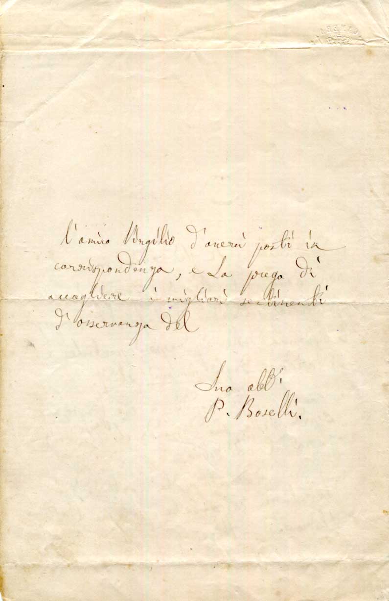 Paolo Boselli Autogramm