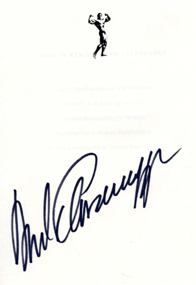 Arnold Schwarzenegger Autograph
