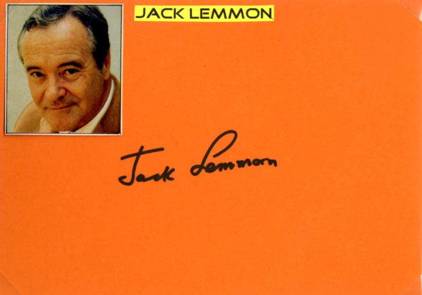 Walter Matthau, Walter & Jack Lemmon Autographs