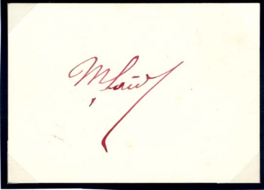 Mohamed Said Pasha Autogramm
