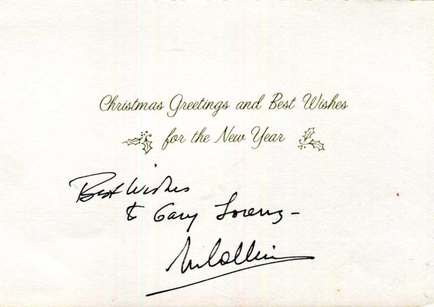 Michael Collins Autogramm