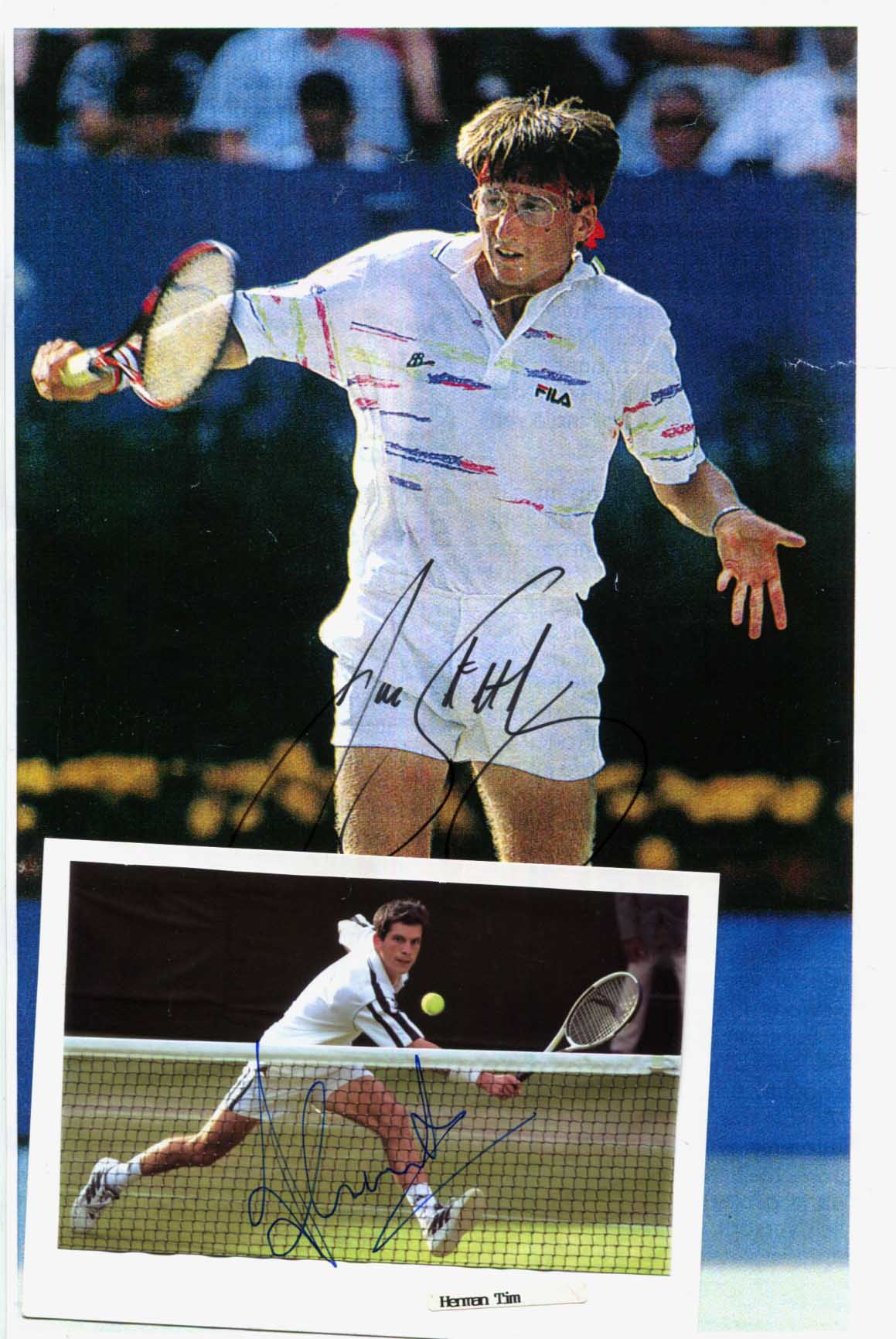 Tim Henman & Jason Stoltenberg Autographs