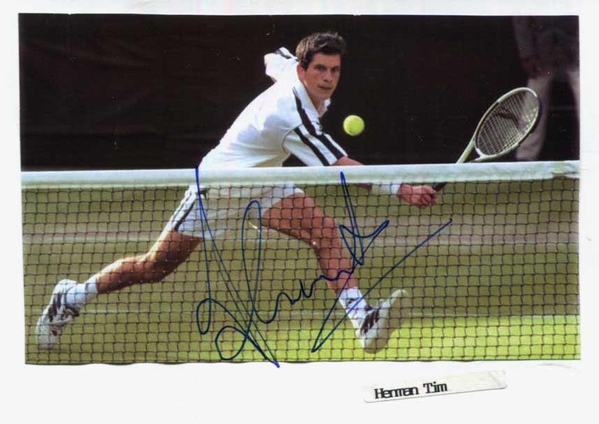 Tim Henman & Jason Stoltenberg Autographs
