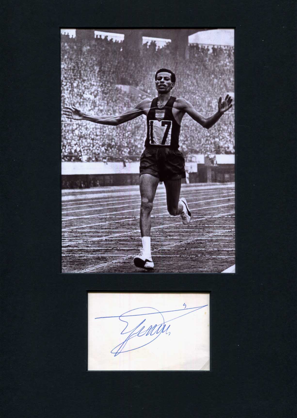 Abebe Bikila Autograph